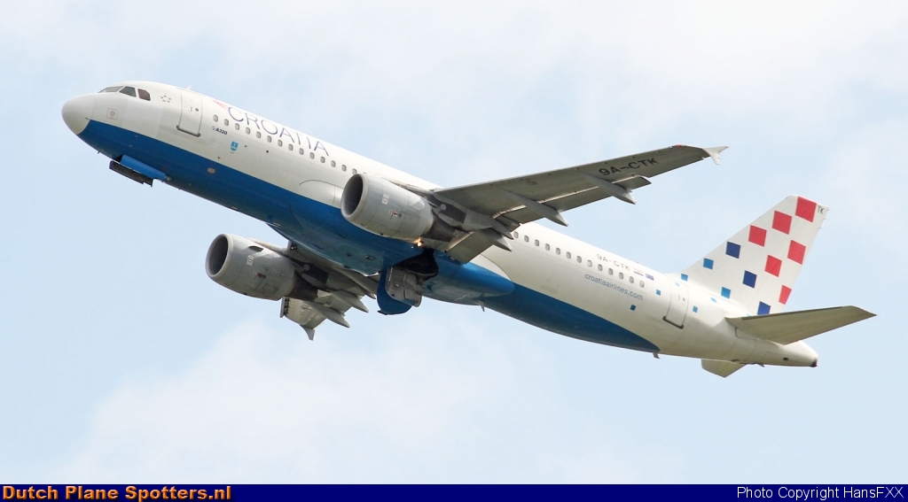 9A-CTK Airbus A320 Croatia Airlines by HansFXX
