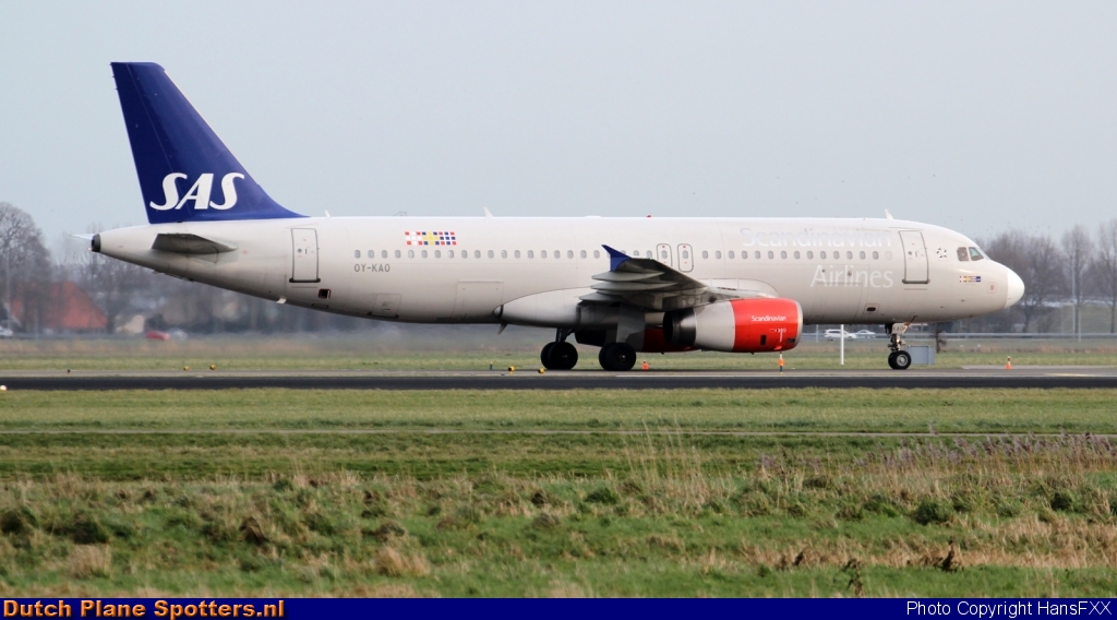 OY-KAO Airbus A320 SAS Scandinavian Airlines by HansFXX