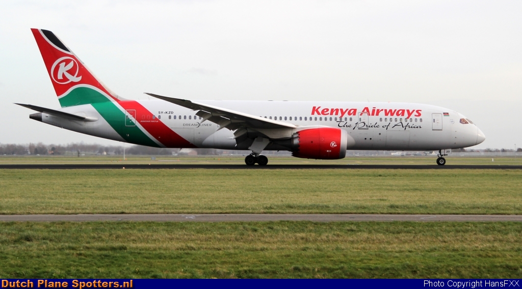 5Y-KZD Boeing 787-8 Dreamliner Kenya Airways by HansFXX