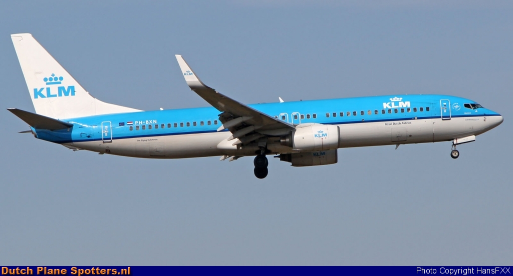 PH-BXN Boeing 737-800 KLM Royal Dutch Airlines by HansFXX