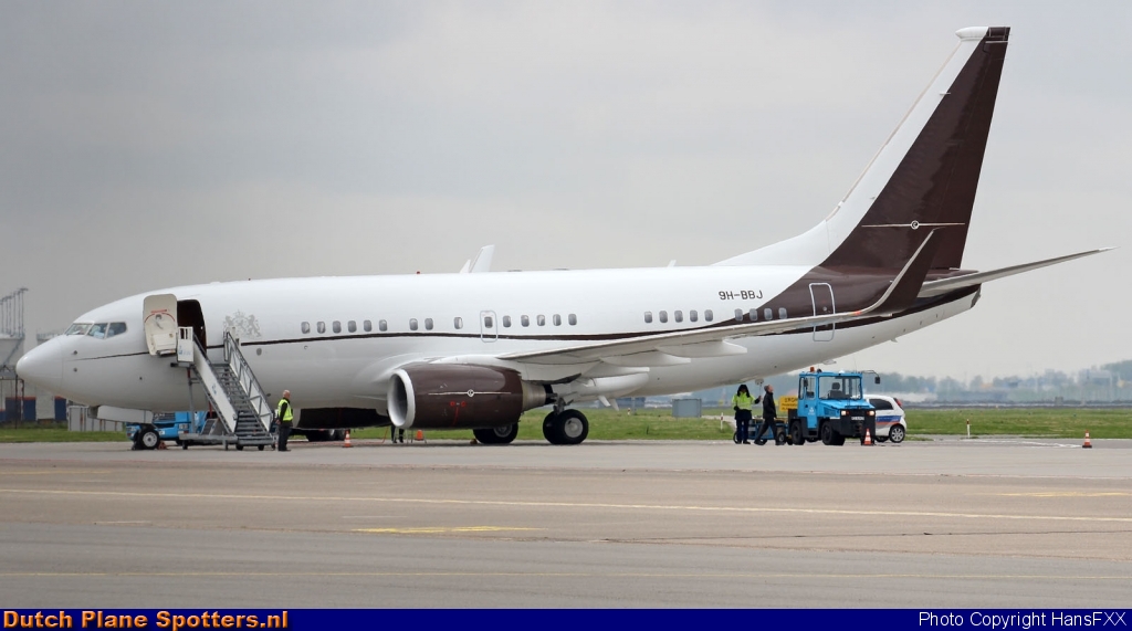 9H-BBJ Boeing 737-700 Privajet (Netherlands Government) by HansFXX