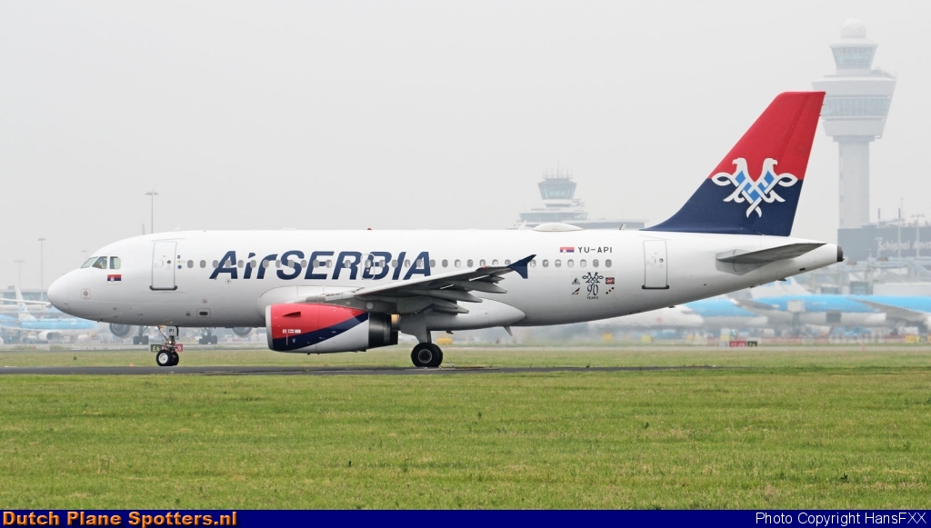 YU-API Airbus A319 Air Serbia by HansFXX