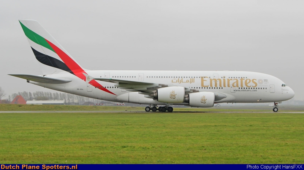 A6-EDL Airbus A380-800 Emirates by HansFXX