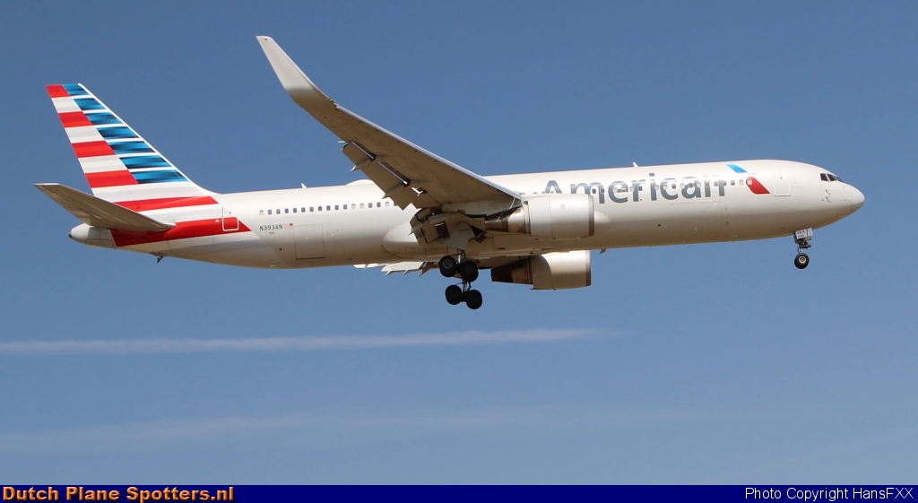 N393AN Boeing 767-300 American Airlines by HansFXX