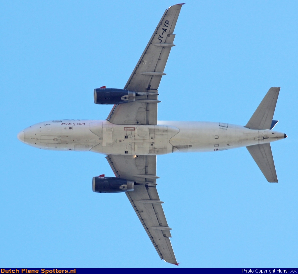 JY-AYP Airbus A319 Royal Jordanian Airlines by HansFXX