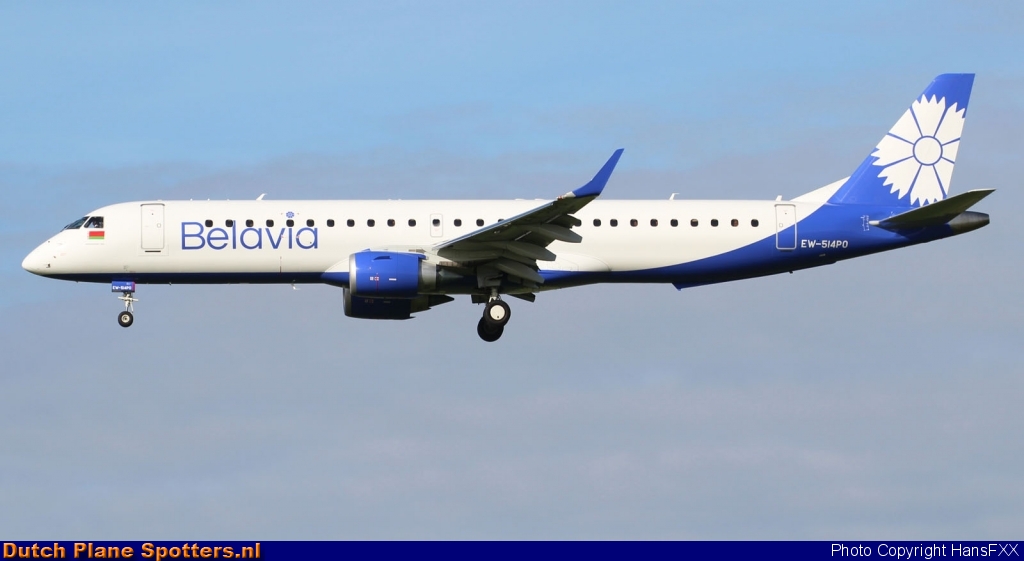 EW-514PO Embraer 195 Belavia Belarusian Airlines by HansFXX
