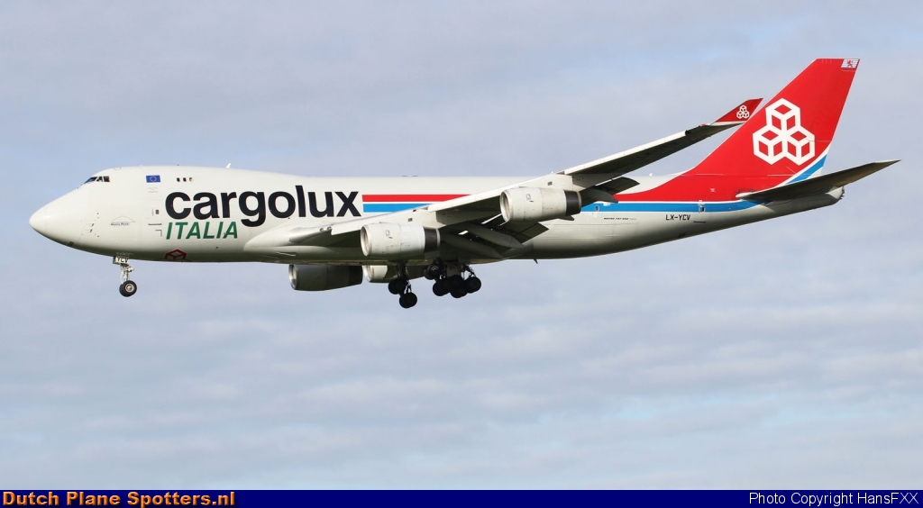 LX-YCV Boeing 747-400 Cargolux by HansFXX