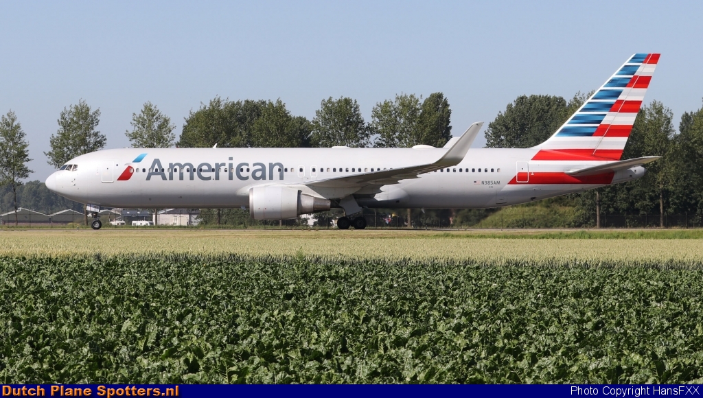 N385AM Boeing 767-300 American Airlines by HansFXX