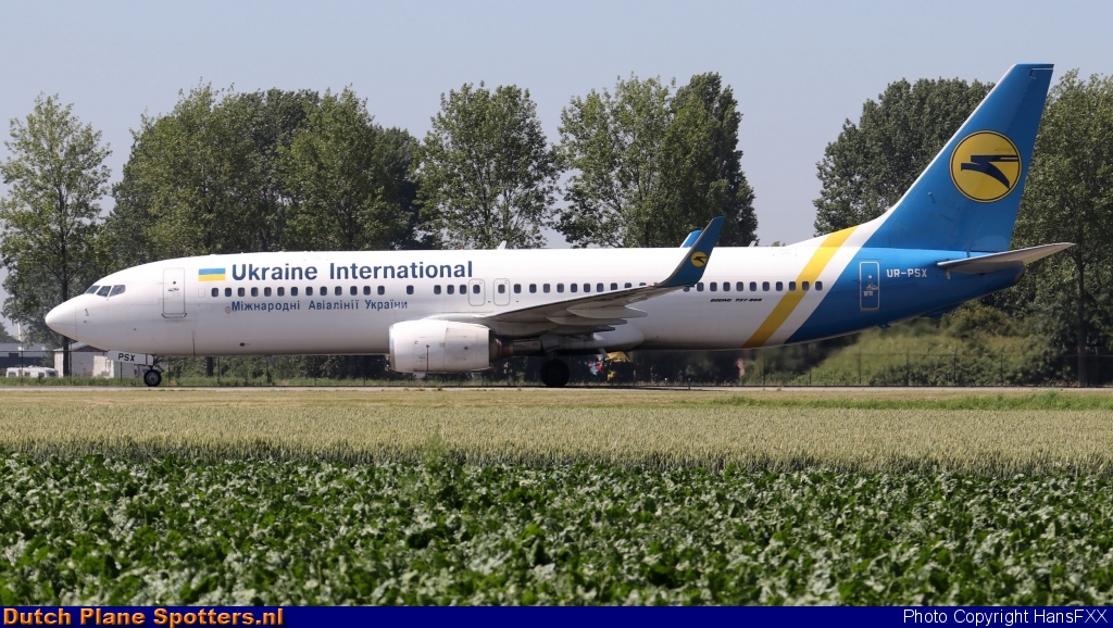 UR-PSX Boeing 737-800 Ukraine International Airlines by HansFXX