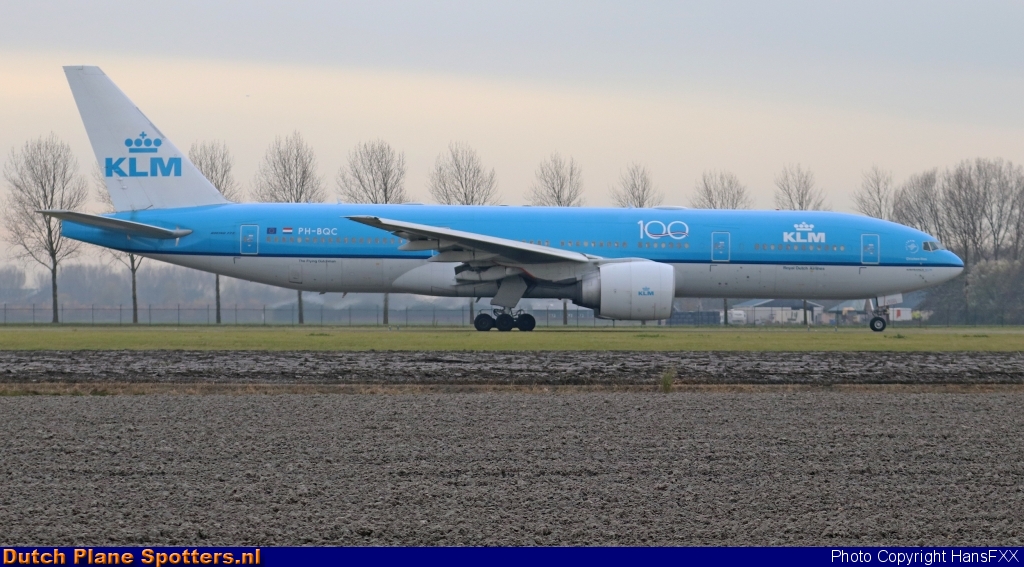 PH-BQC Boeing 777-200 KLM Royal Dutch Airlines by HansFXX