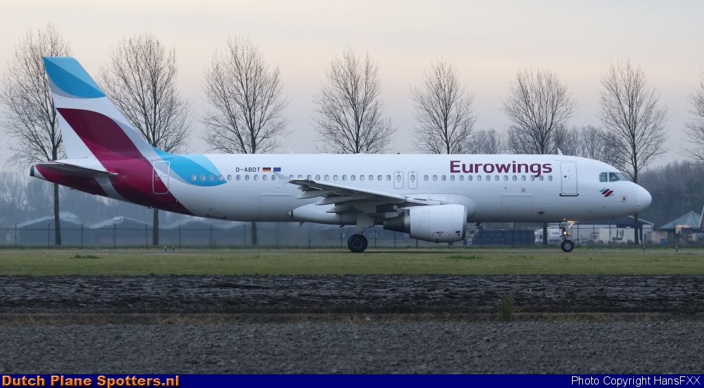D-ABDT Airbus A320 Eurowings by HansFXX