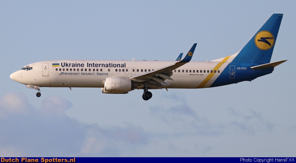 UR-PSO Boeing 737-800 Ukraine International Airlines by HansFXX