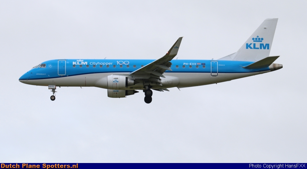 PH-EXX Embraer 175 KLM Cityhopper by HansFXX