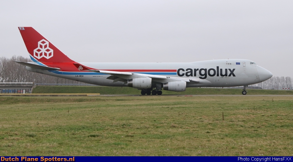 LX-RCV Boeing 747-400 Cargolux by HansFXX