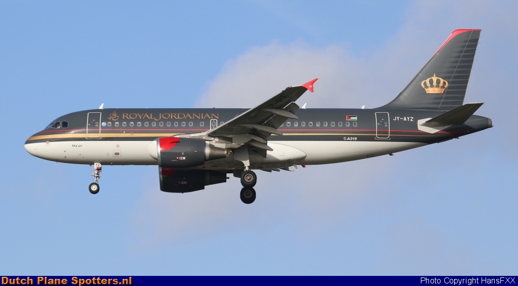 JY-AYZ Airbus A319 Royal Jordanian Airlines by HansFXX