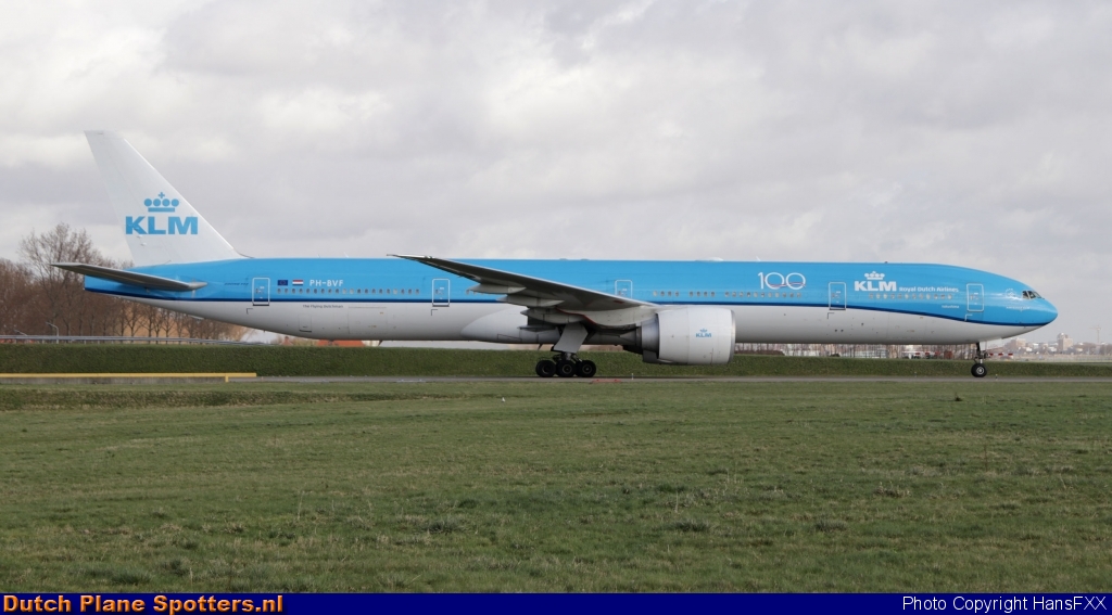 PH-BVF Boeing 777-300 KLM Royal Dutch Airlines by HansFXX