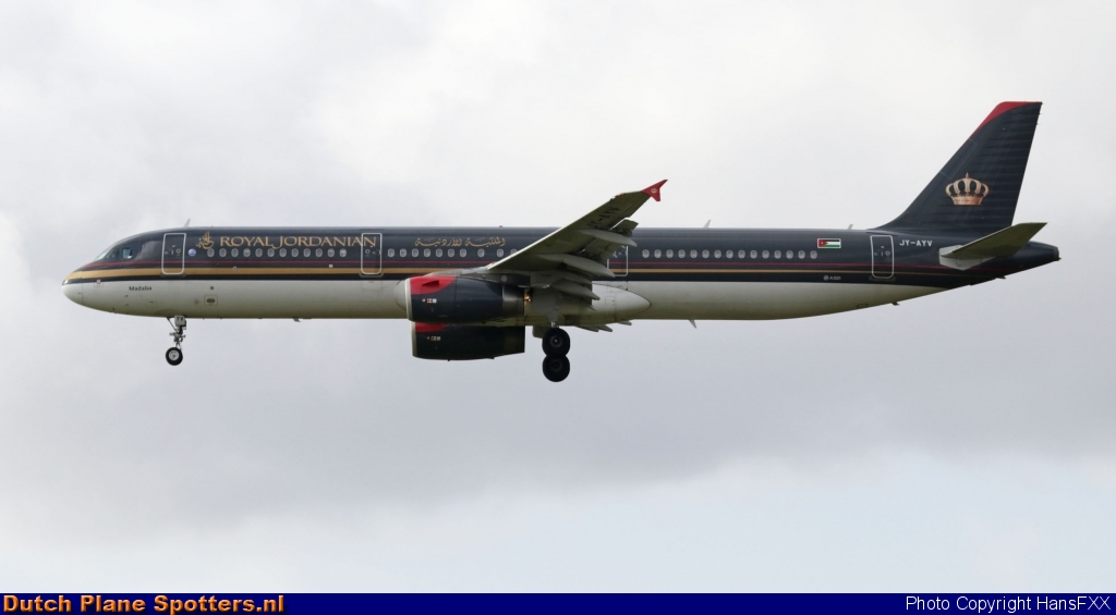JY-AYV Airbus A321 Royal Jordanian Airlines by HansFXX