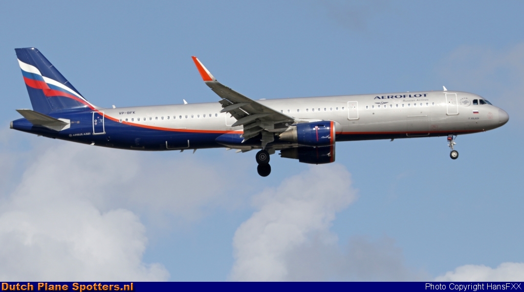 VP-BFK Airbus A321 Aeroflot - Russian Airlines by HansFXX