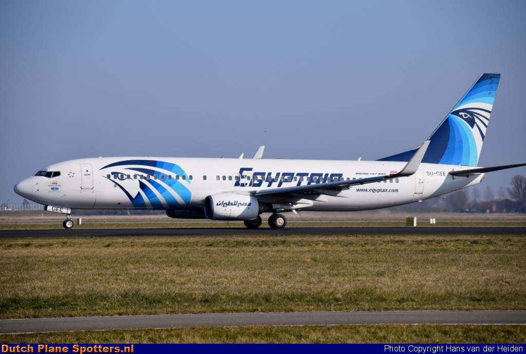 SU-GEE Boeing 737-800 Egypt Air by Hans van der Heiden