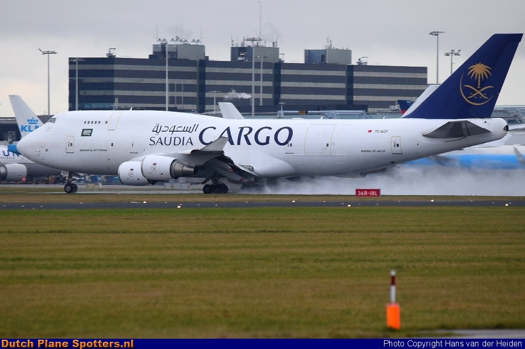 TC-ACF Boeing 747-400 ACT Airlines (Saudi Arabian Cargo) by Hans van der Heiden