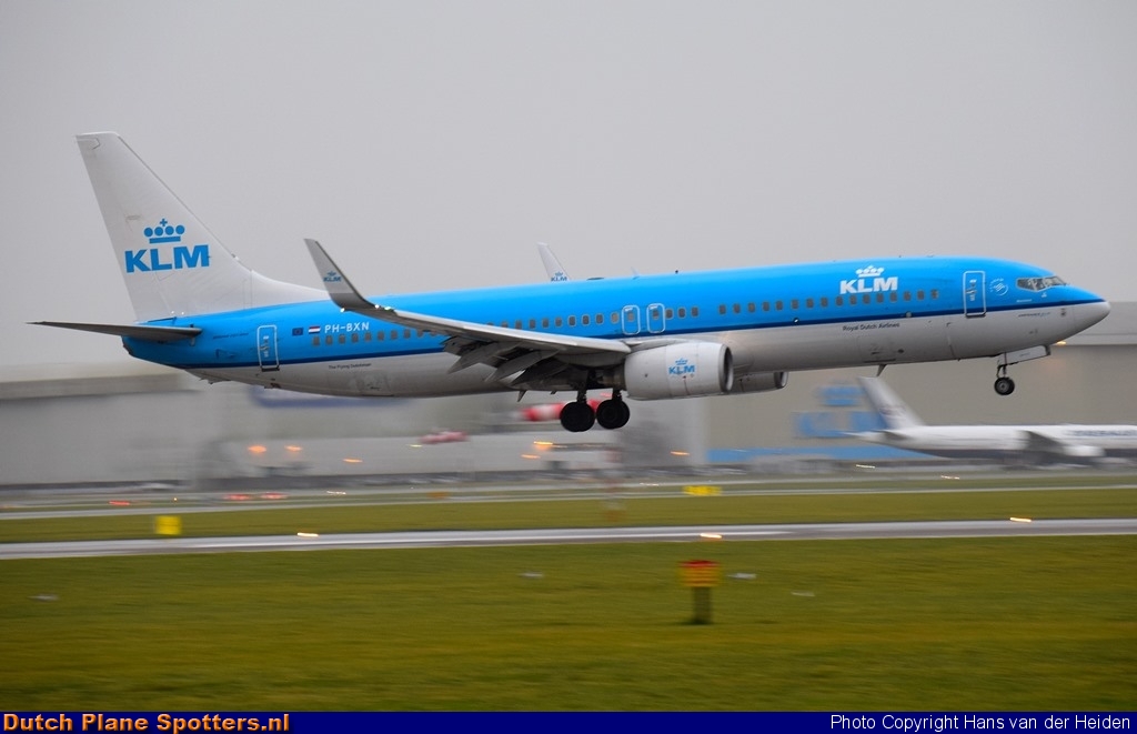 PH-BXN Boeing 737-800 KLM Royal Dutch Airlines by Hans van der Heiden