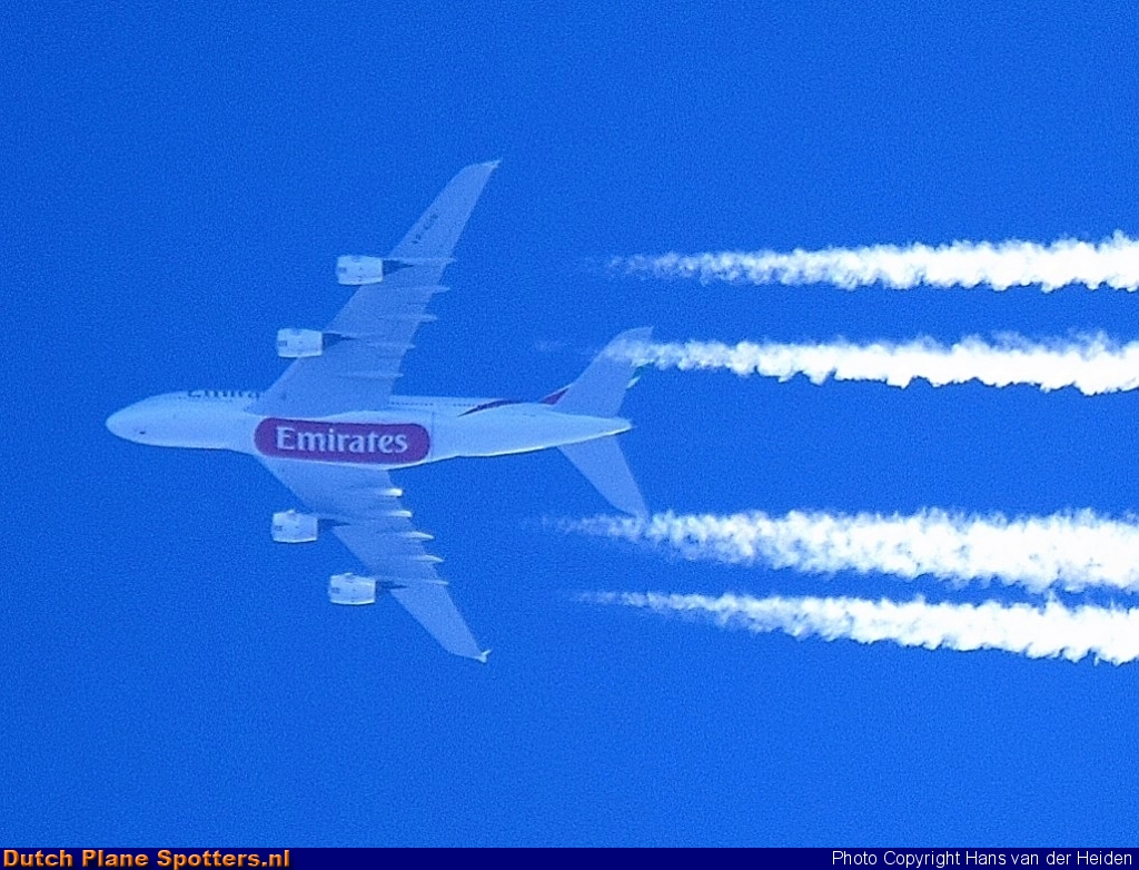 A6-EUN Airbus A380-800 Emirates by Hans van der Heiden