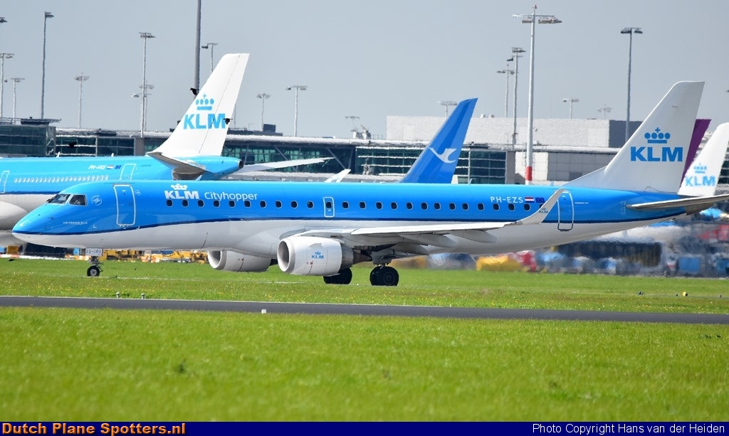 PH-EZS Embraer 190 KLM Cityhopper by Hans van der Heiden