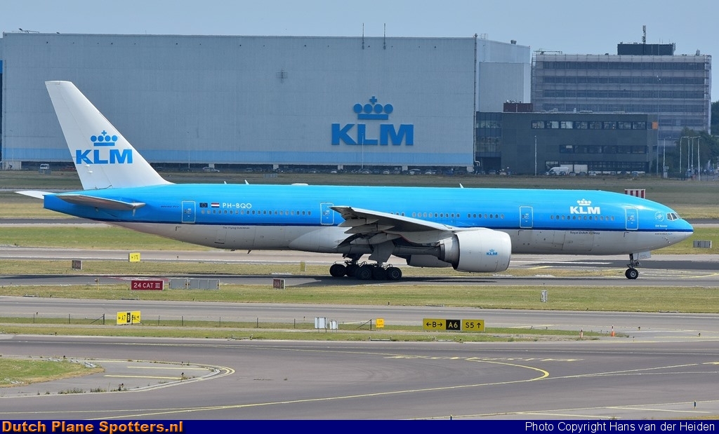 PH-BQO Boeing 777-200 KLM Royal Dutch Airlines by Hans van der Heiden