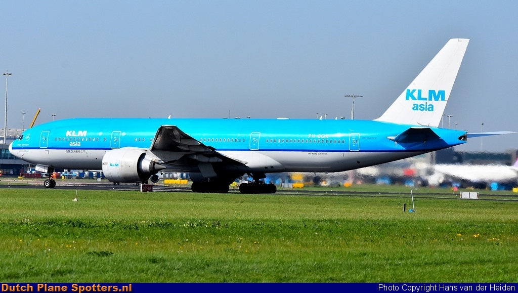 PH-BQK Boeing 777-200 KLM Asia by Hans van der Heiden