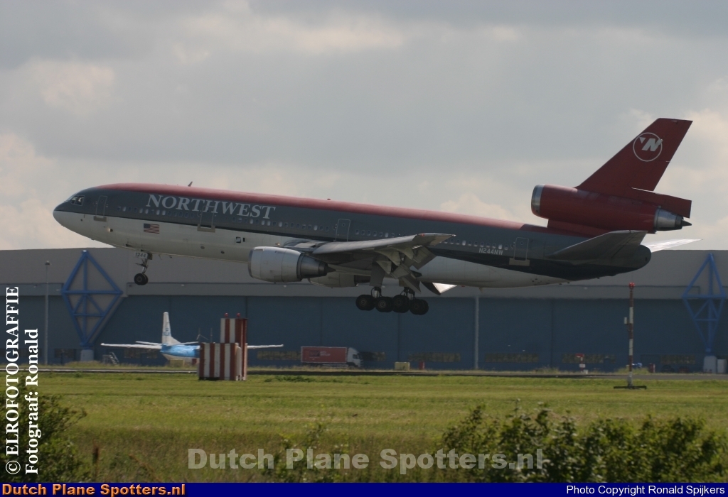 N244NW McDonnell Douglas DC-10 Northwest Airlines by Ronald Spijkers