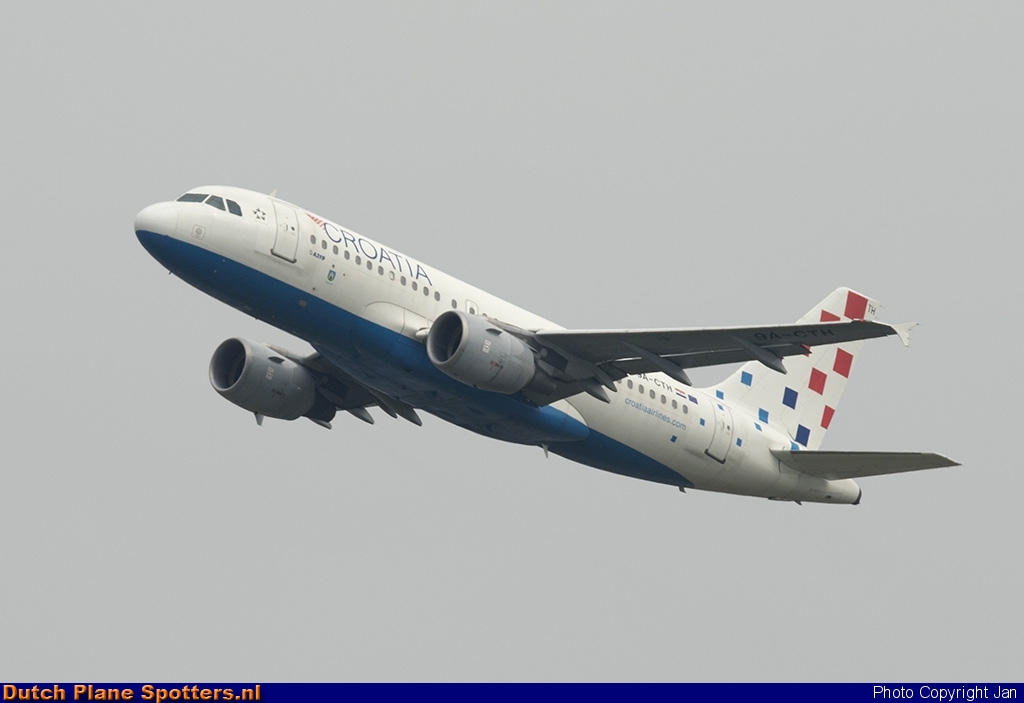 9A-CTH Airbus A319 Croatia Airlines by Jan
