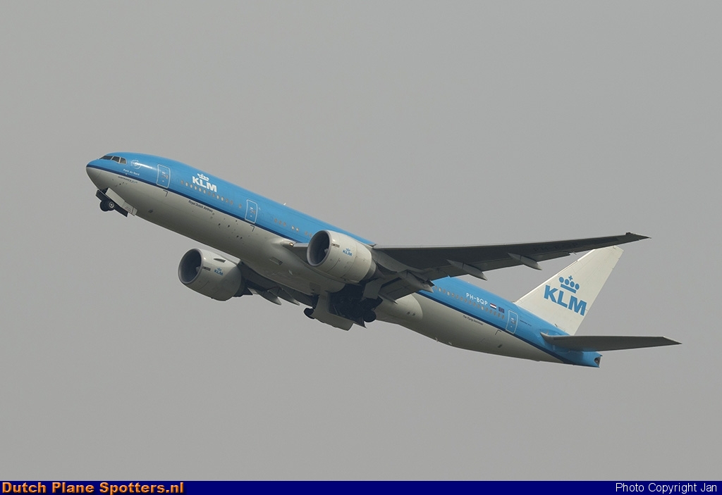 PH-BQP Boeing 777-200 KLM Royal Dutch Airlines by Jan