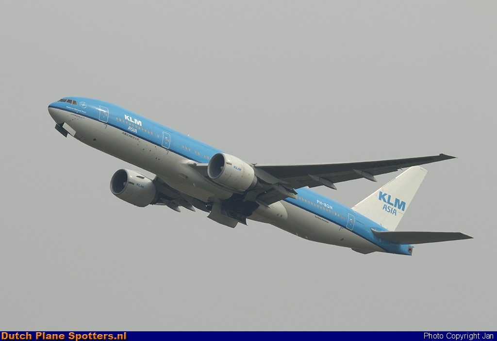 PH-BQN Boeing 777-200 KLM Asia by Jan
