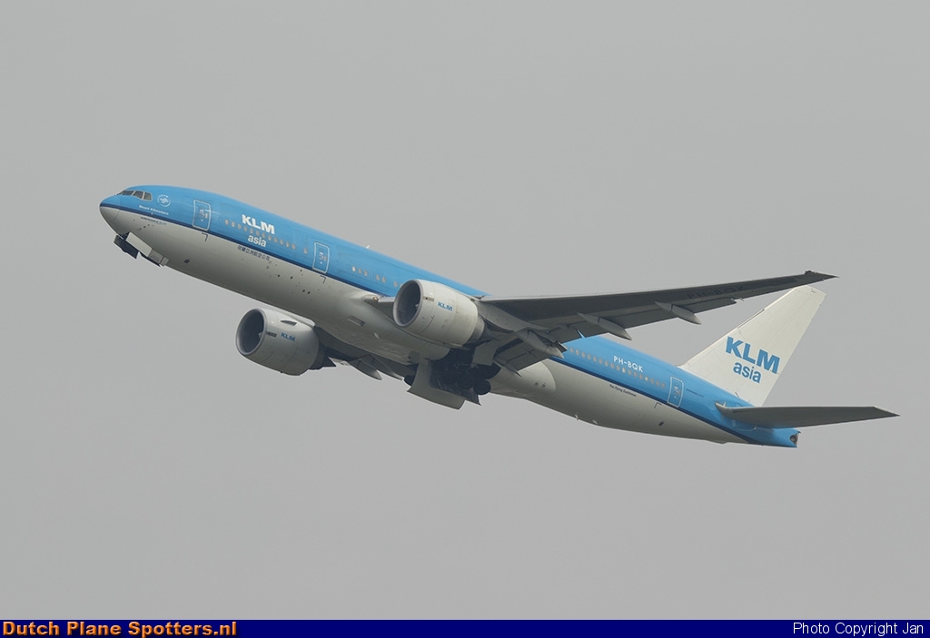 PH-BQK Boeing 777-200 KLM Asia by Jan