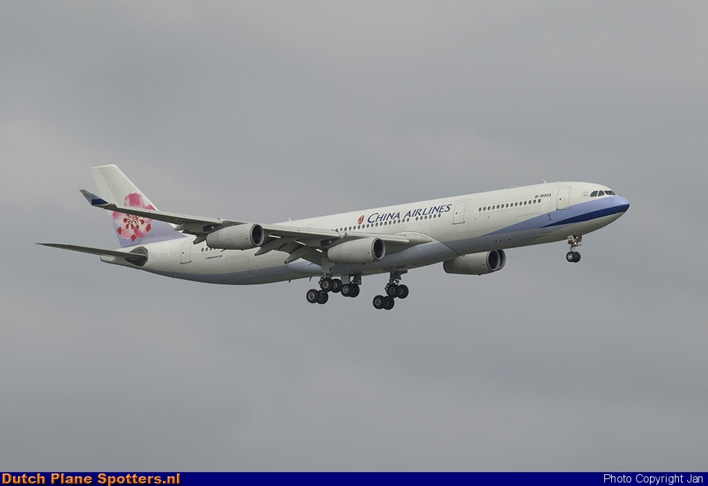 B-18803 Airbus A340-300 China Airlines by Jan