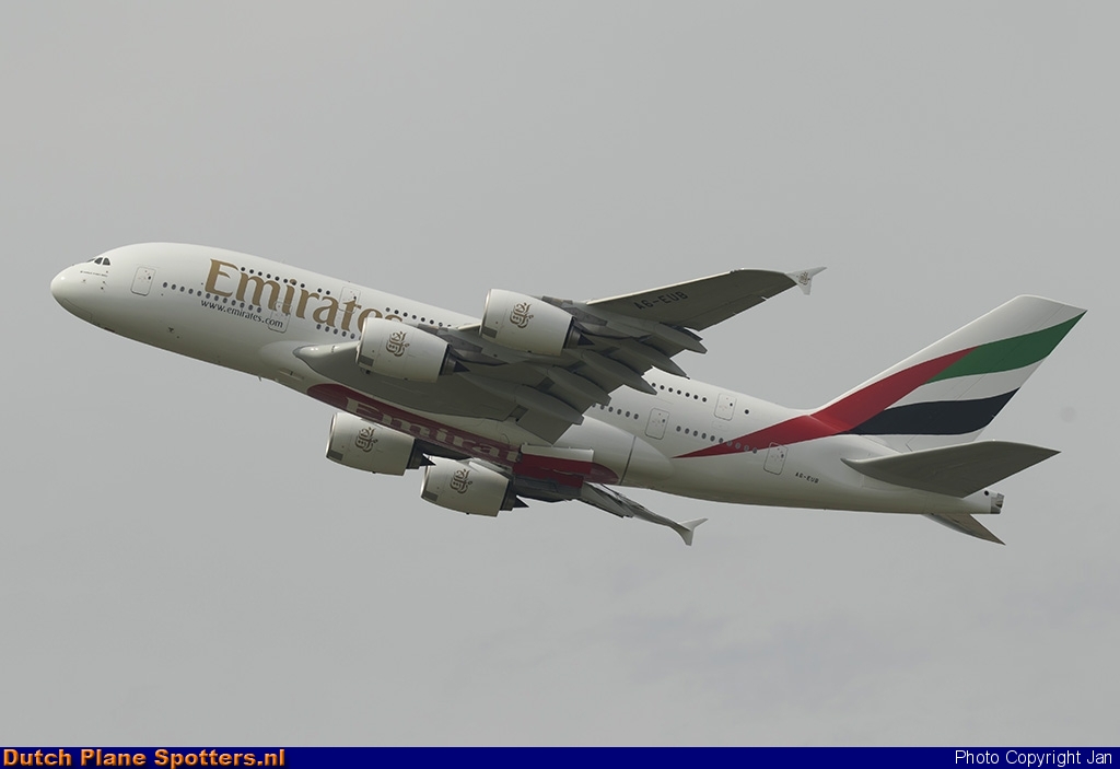 A6-EUB Airbus A380-800 Emirates by Jan