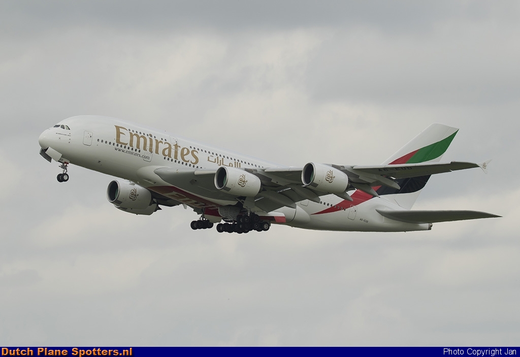 A6-EUD Airbus A380-800 Emirates by Jan