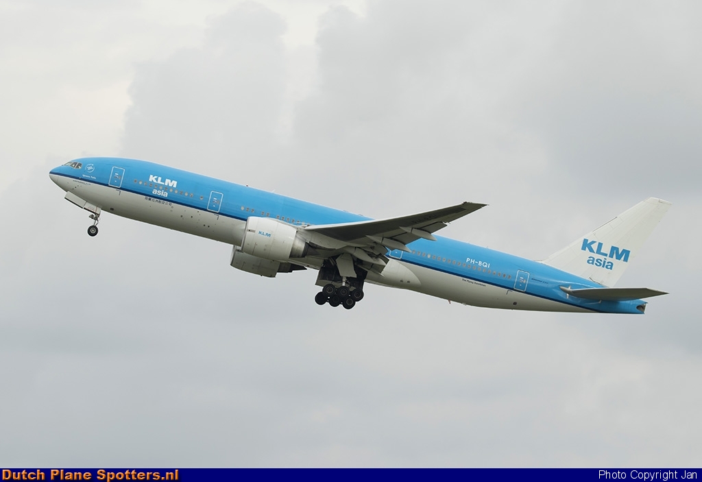 PH-BQI Boeing 777-200 KLM Asia by Jan