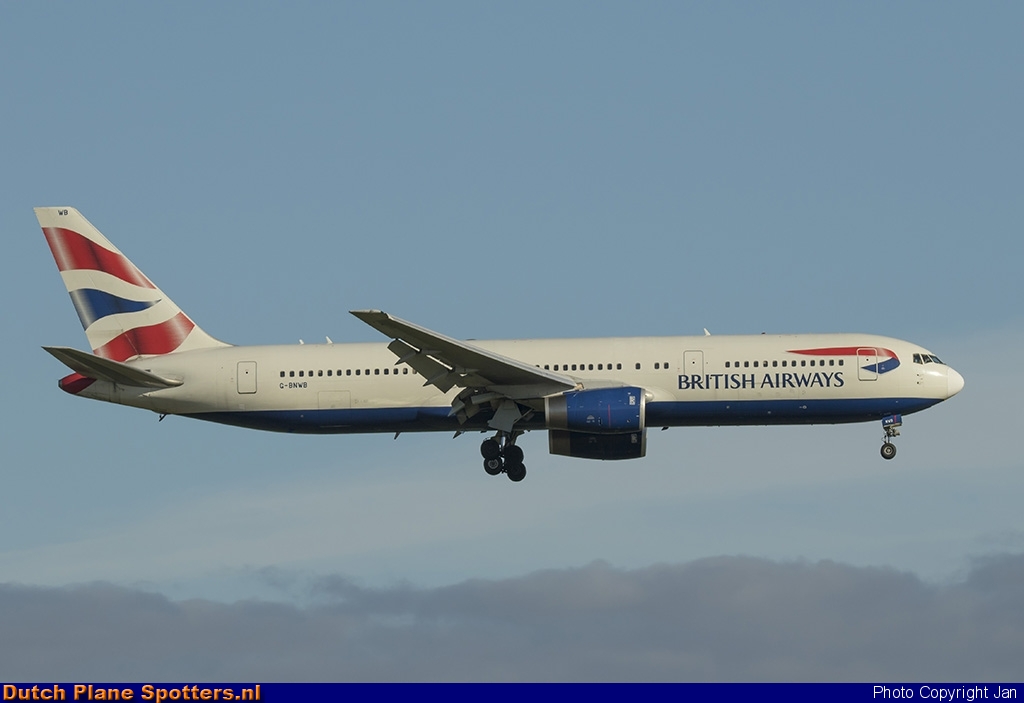 G-BNWB Boeing 767-300 British Airways by Jan
