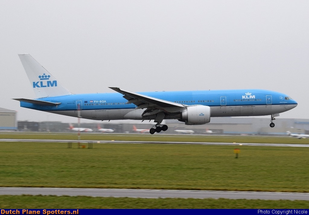 PH-BQA Boeing 777-200 KLM Royal Dutch Airlines by Nicole