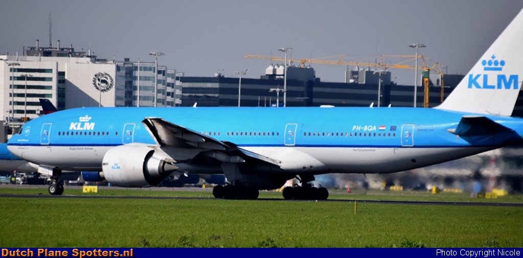 PH-BQA Boeing 777-200 KLM Royal Dutch Airlines by Nicole