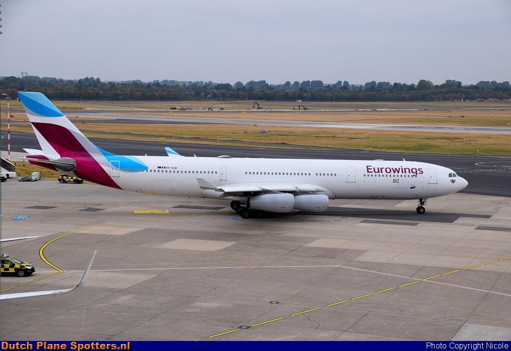 OO-SCW Airbus A340-300 Brussels Airlines (Eurowings) by Nicole