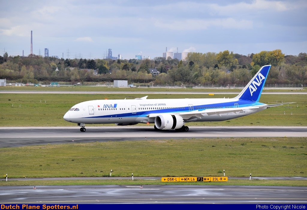 JA837A Boeing 787-9 Dreamliner All Nippon Airlines by Nicole