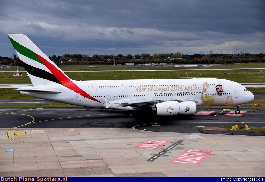 A6-EOG Airbus A380-800 Emirates by Nicole