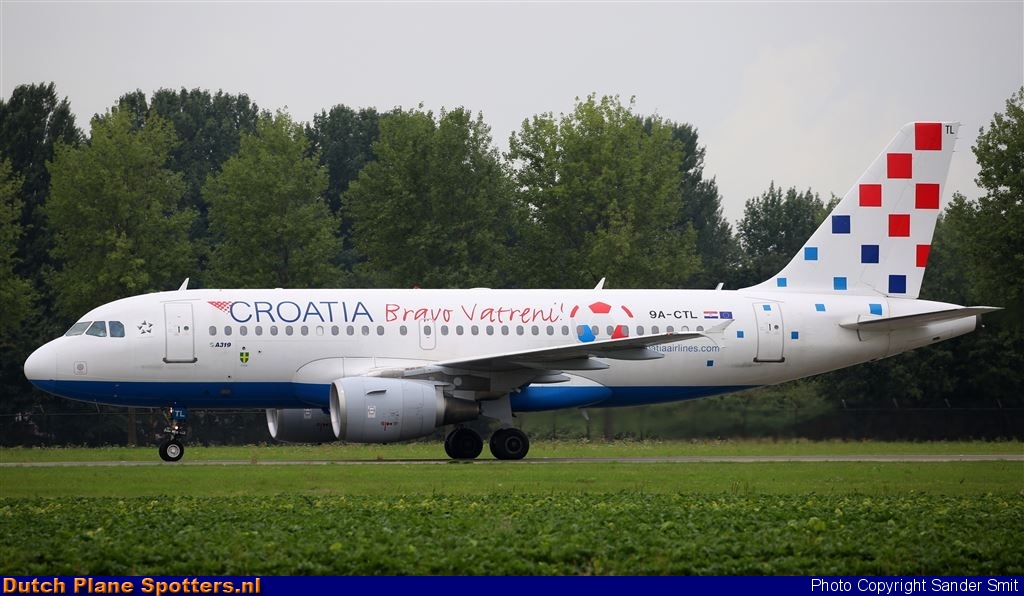 9A-CTL Airbus A319 Croatia Airlines by Sander Smit