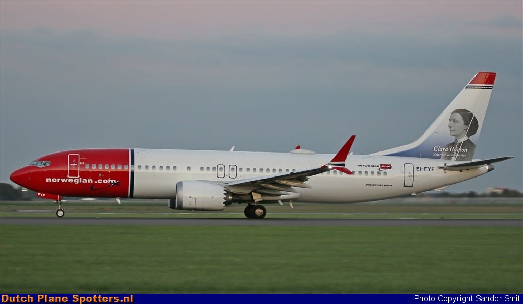 EI-FYF Boeing 737 MAX 8 Norwegian Air International by Sander Smit