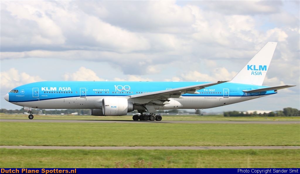 PH-BQF Boeing 777-200 KLM Asia by Sander Smit