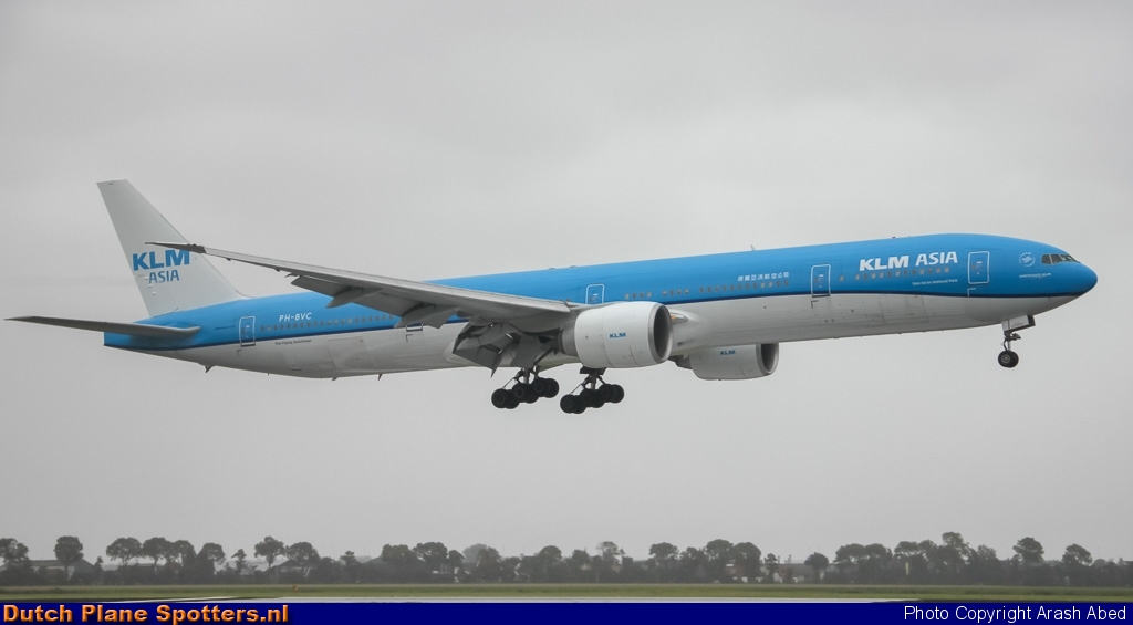 PH-BVC Boeing 777-300 KLM Asia by Arash Abed