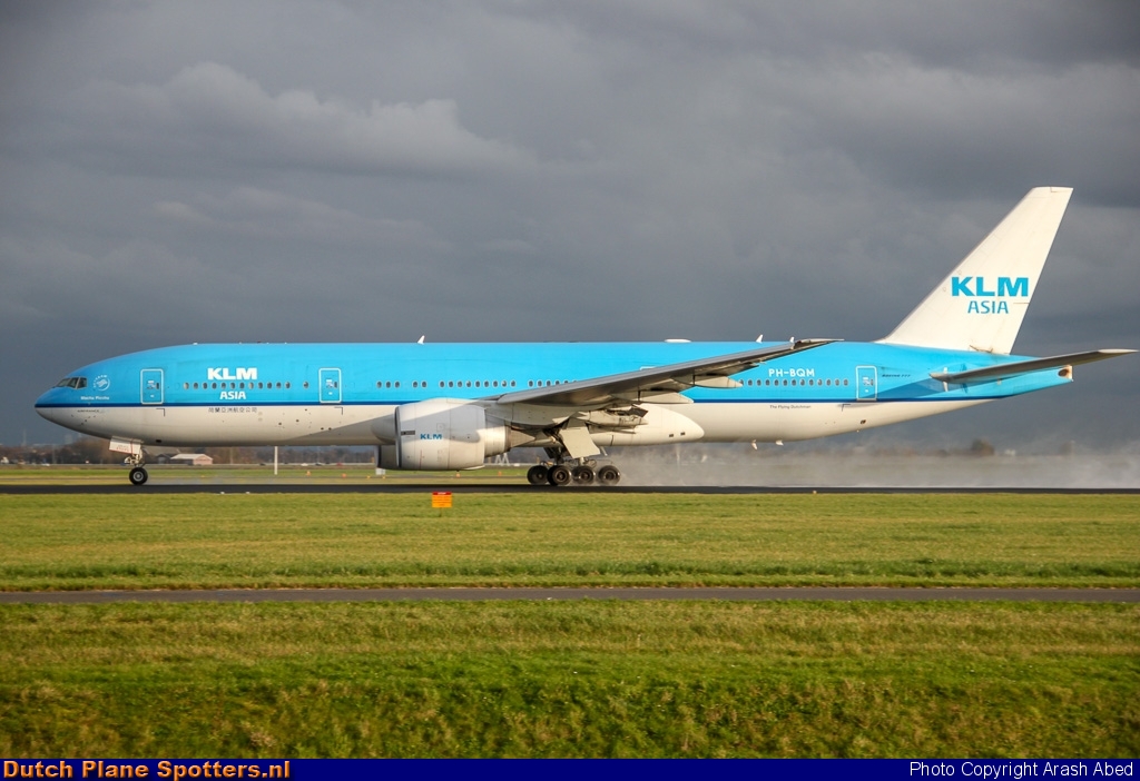 PH-BQM Boeing 777-200 KLM Asia by Arash Abed