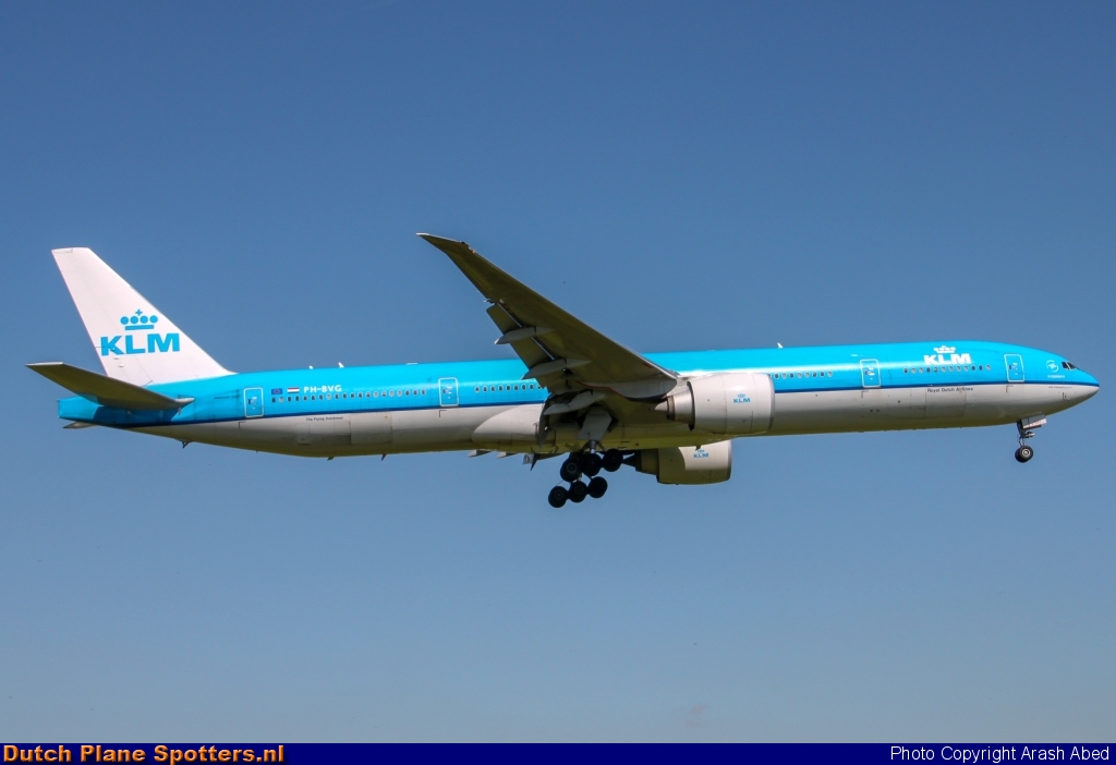PH-BVG Boeing 777-300 KLM Royal Dutch Airlines by Arash Abed